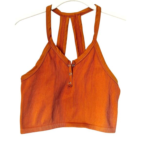 Free People Movement Free Throw Henley in Toasted Coconut Size M - Picture 3 of 7